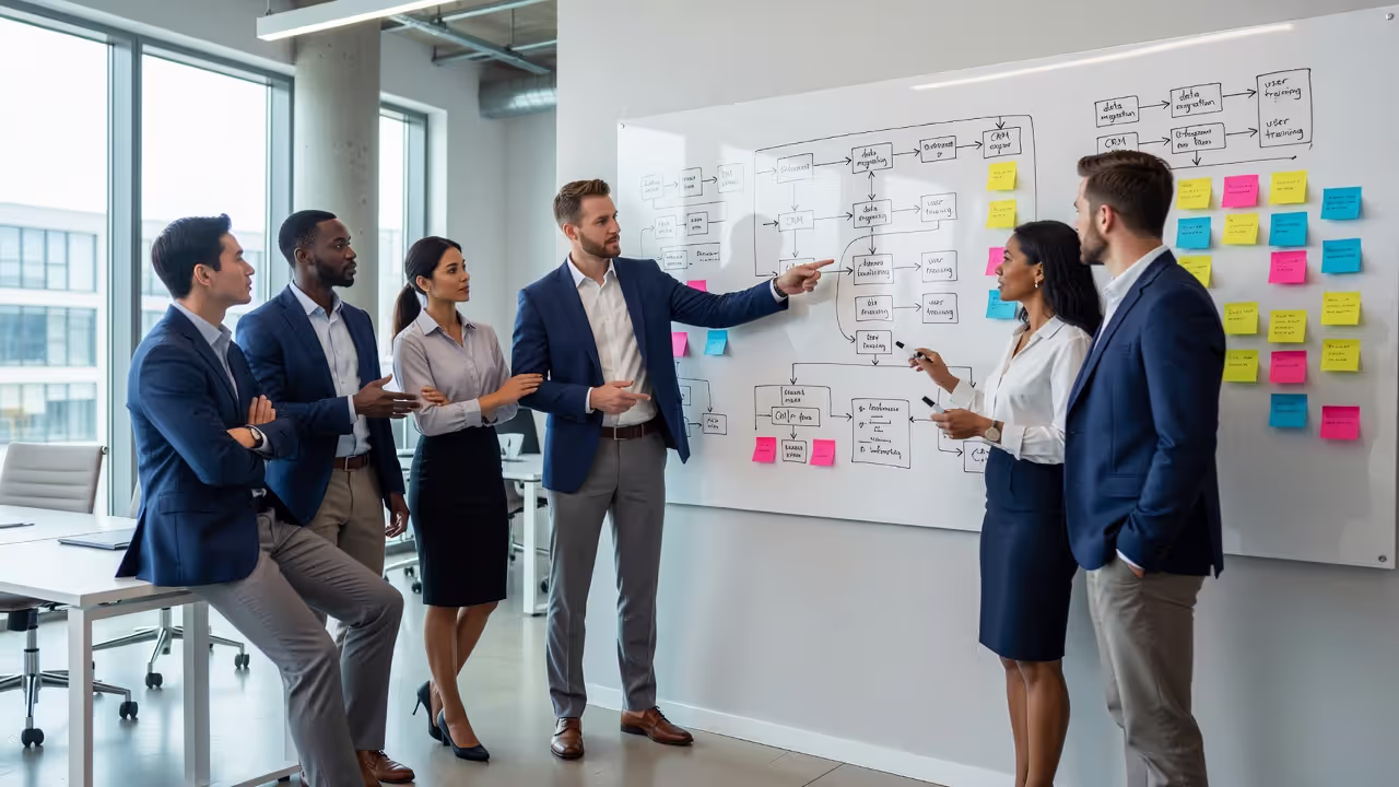 Команда планирует внедрение CRM системы