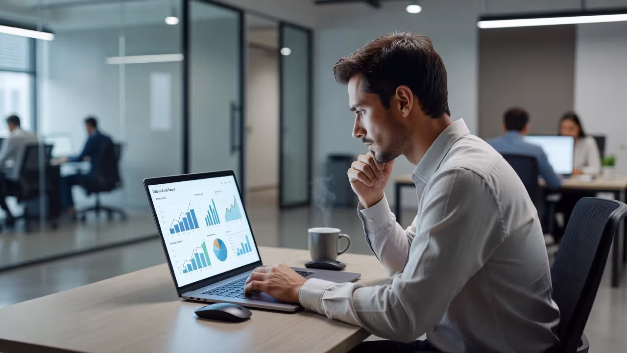 Специалист проводит SEO аудит сайта